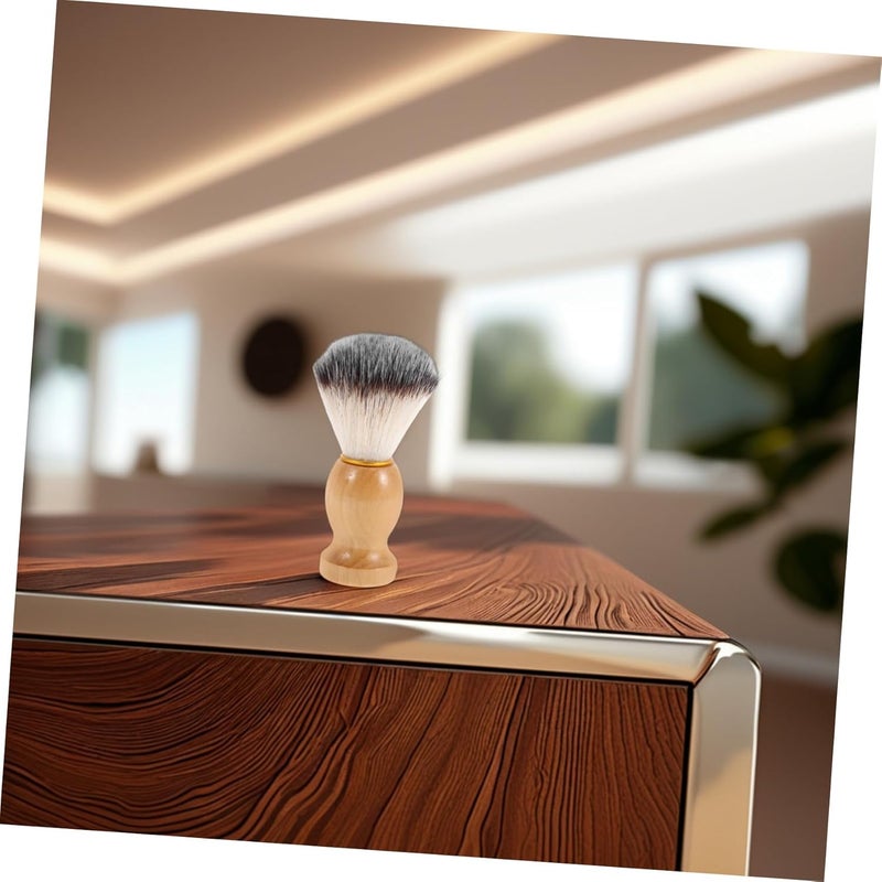 3Pcs Mens Soft Bristle Shaving Brush For Gentle Beard Grooming And Facial Cleansing - Image 4
